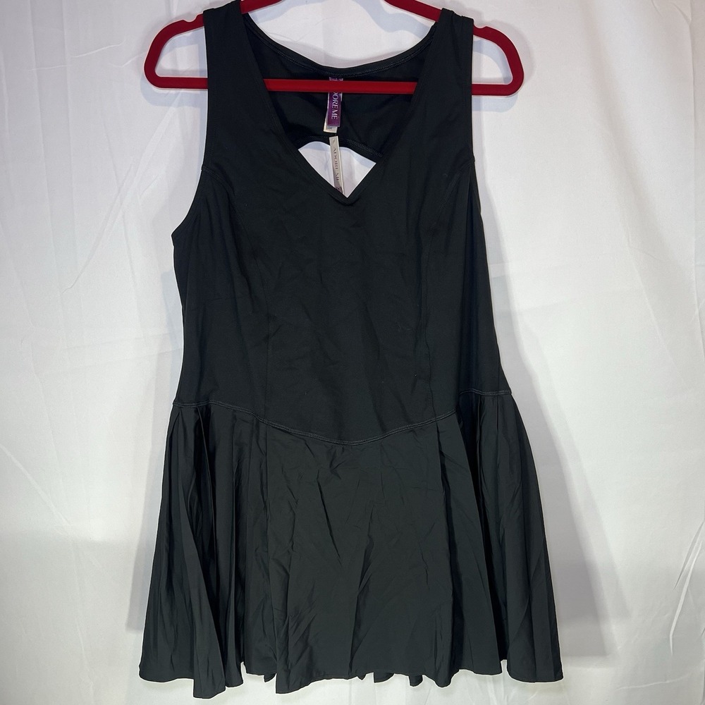 NWT Adore Me 1X Black Sports‎ Tennis Activewear Dress Plus Size Summer Cute